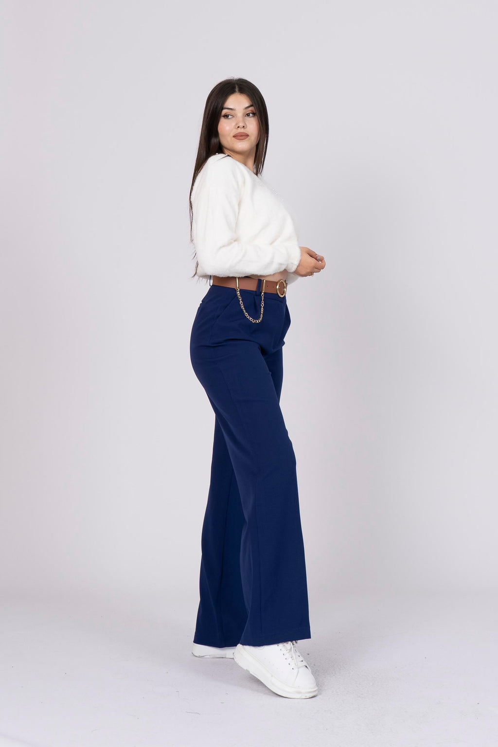 RYLIE BOL PAÇA KEMERLİ PANTOLON - LACI