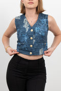 SAHRA DENIM KISA YELEK - LACI