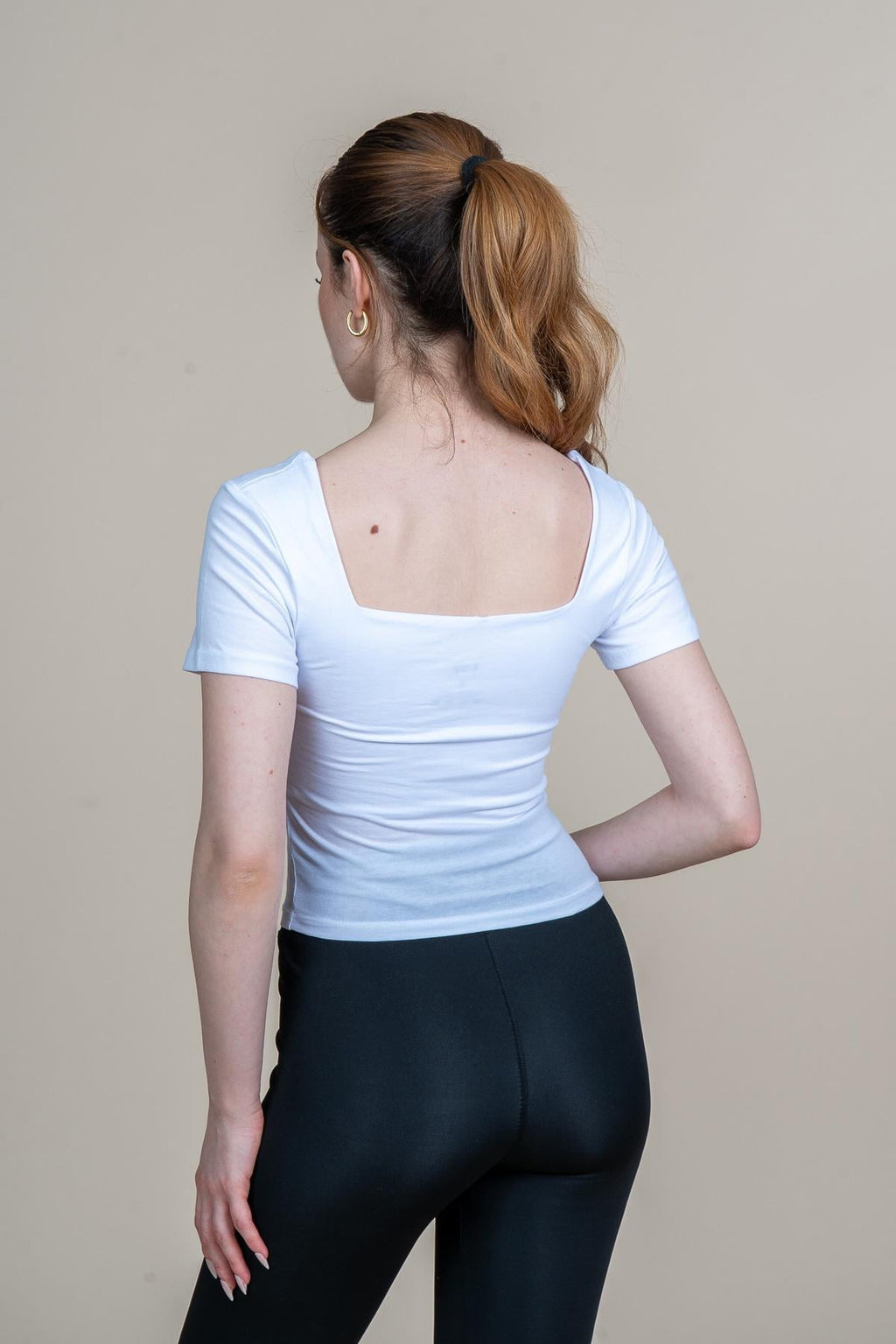 TONY KARE YAKA TSHIRT - BEYAZ