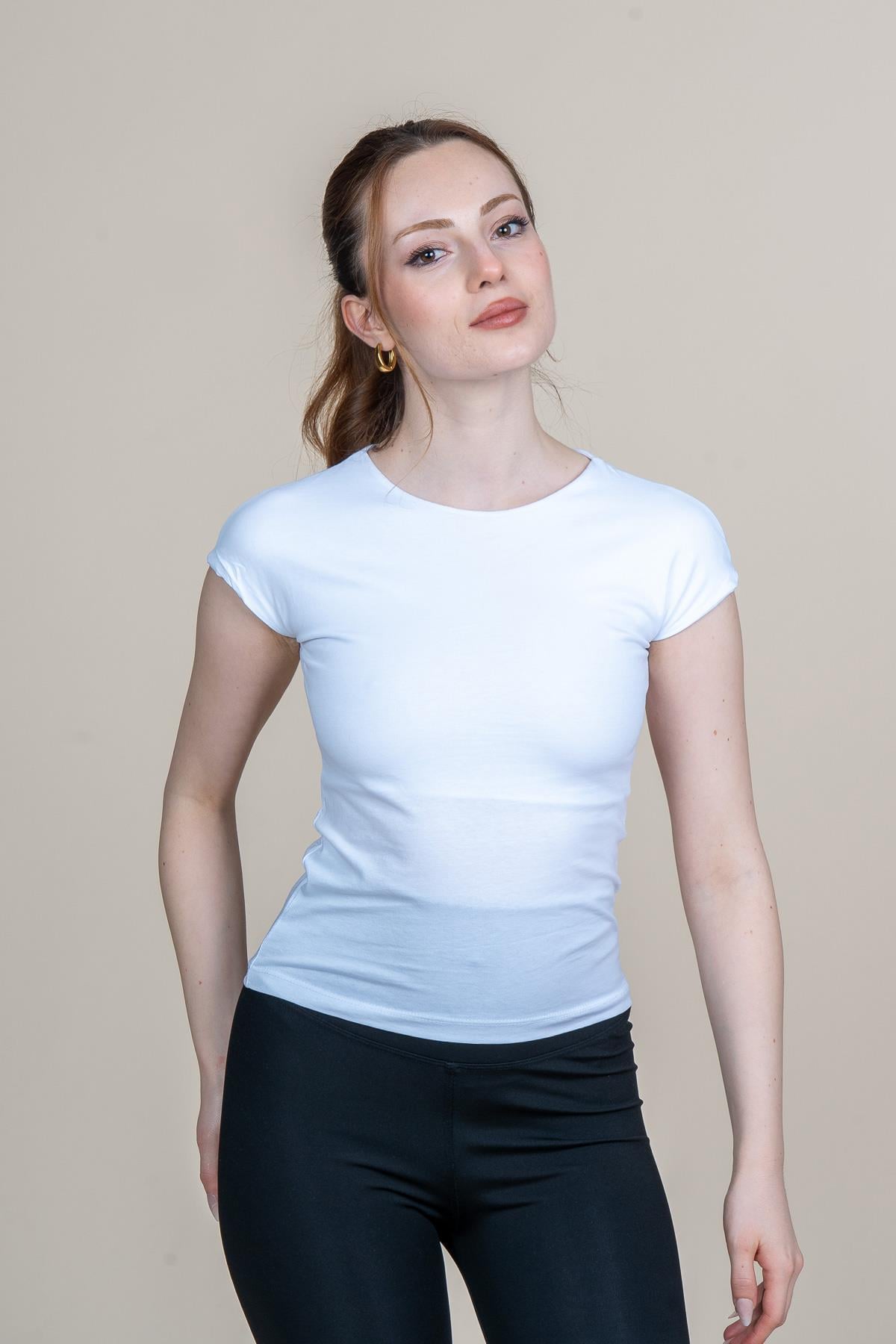 TREVER SIFIR KOL T-SHIRT - BEYAZ