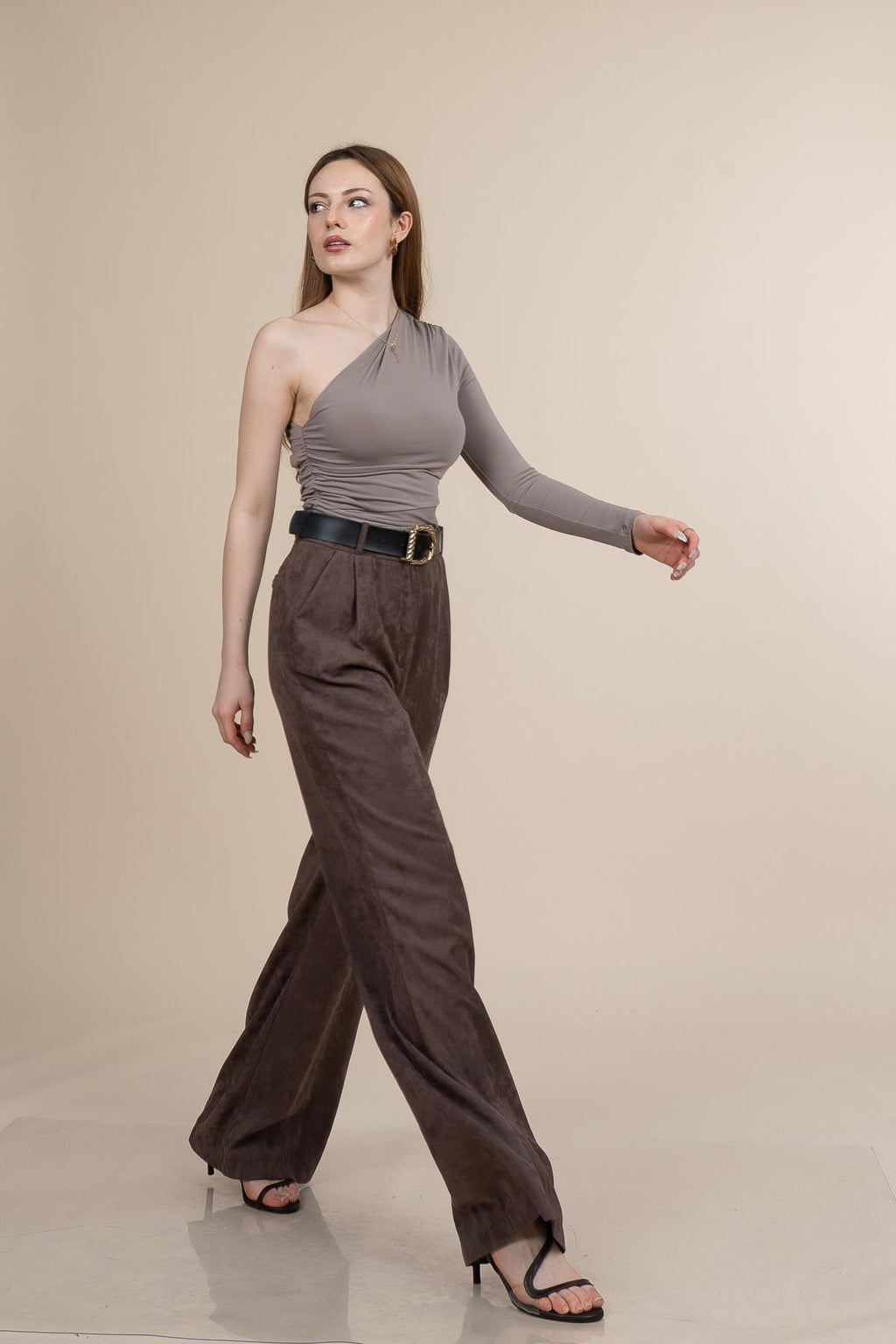 ULIES KADİFE PANTOLON - TABA