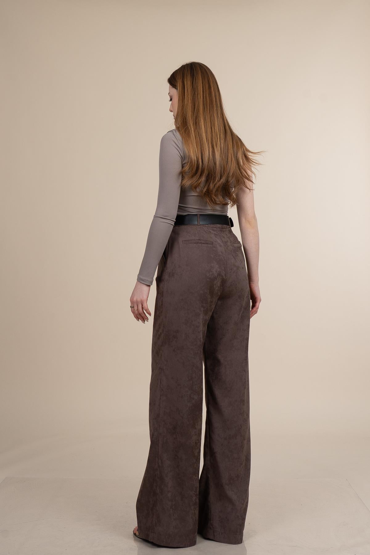ULIES KADİFE PANTOLON - TABA