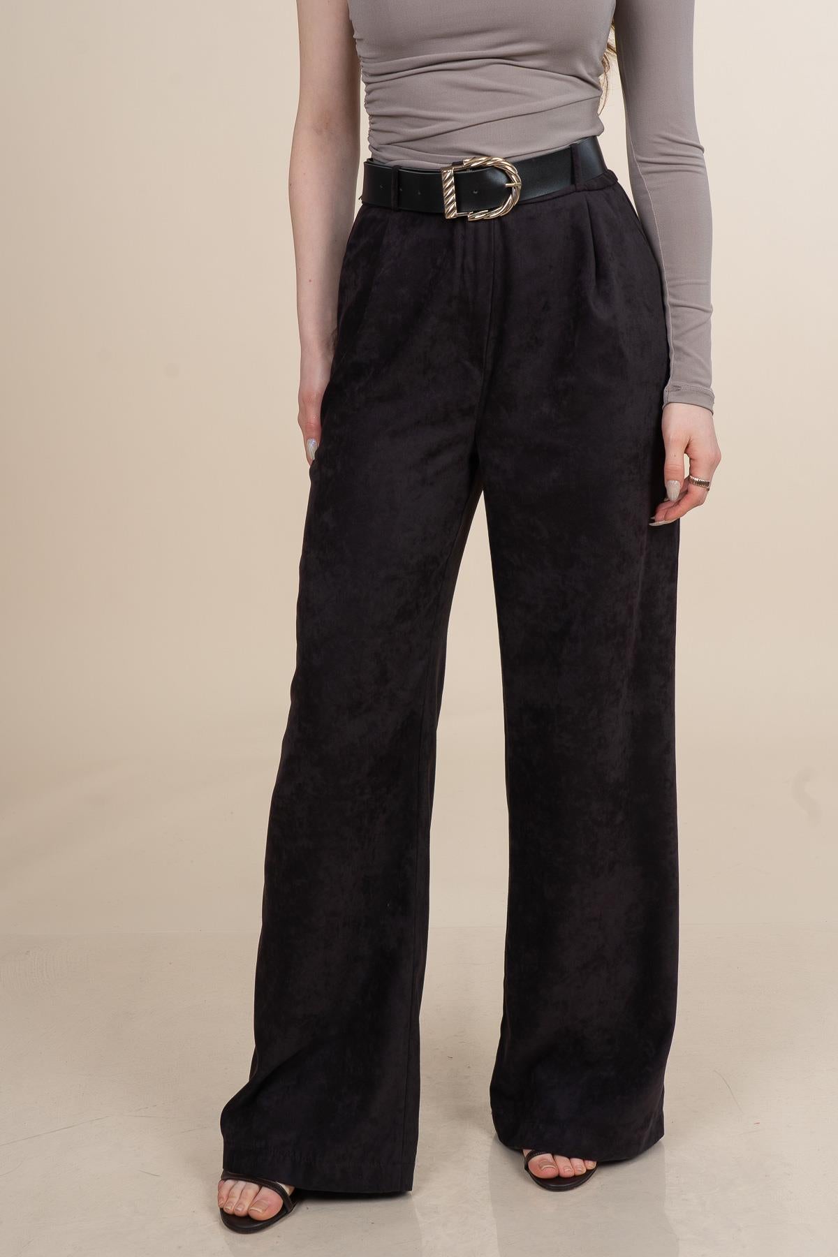 ULIES KADİFE PANTOLON - KAHVE