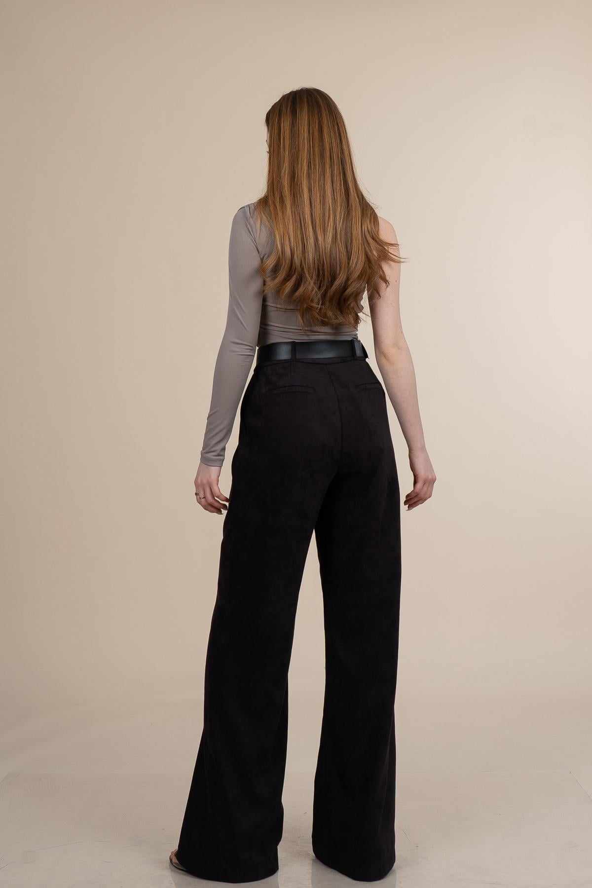 ULIES KADİFE PANTOLON - KAHVE