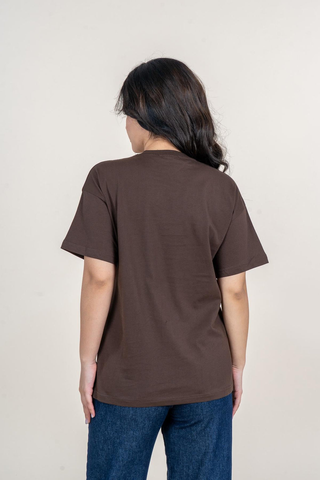 URIEL BİSİKLET YAKA TSHIRT - KAHVE