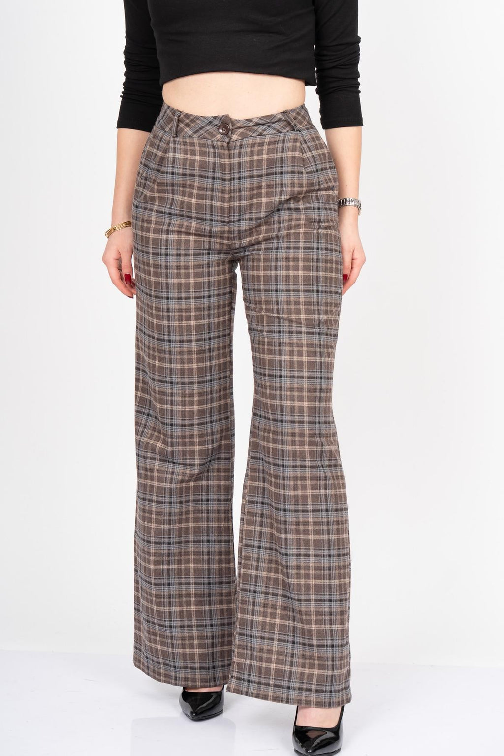 VIOLET PÖTİKARE PANTOLON - EKOSE - KARELİ